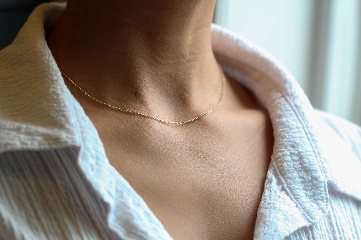 Cable Gold Necklace