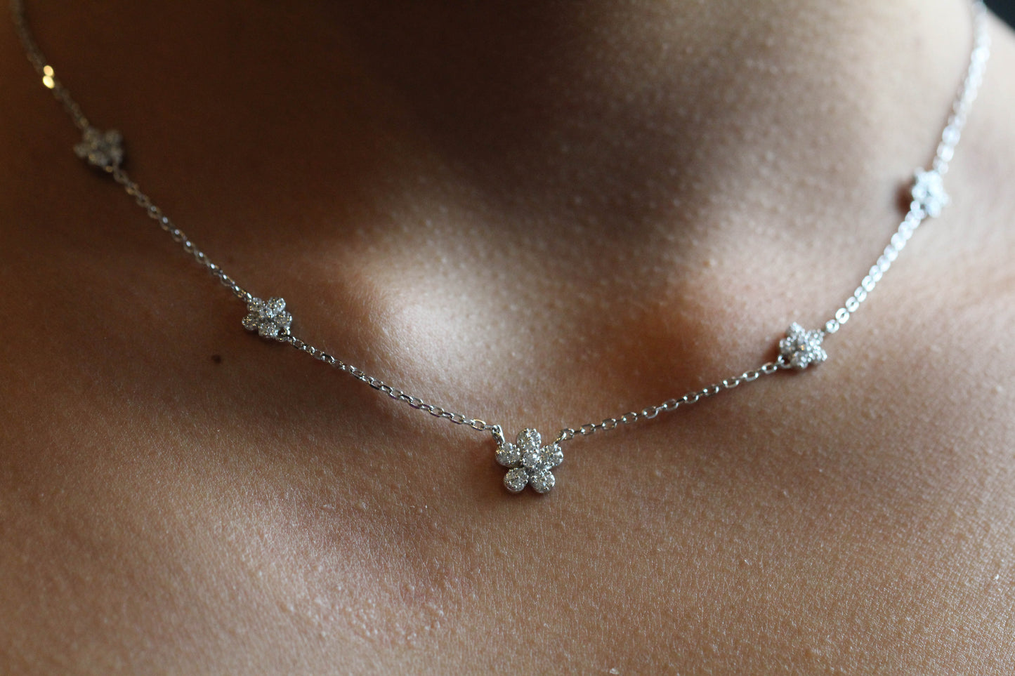 Flower Silver Chain